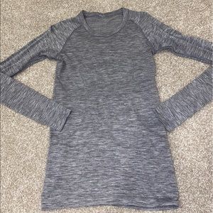 Grey Lululemon long Sleeve